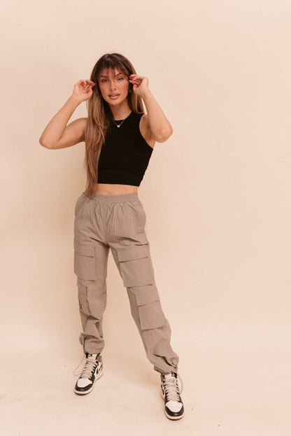 Bungee Hem Cargo Pants
