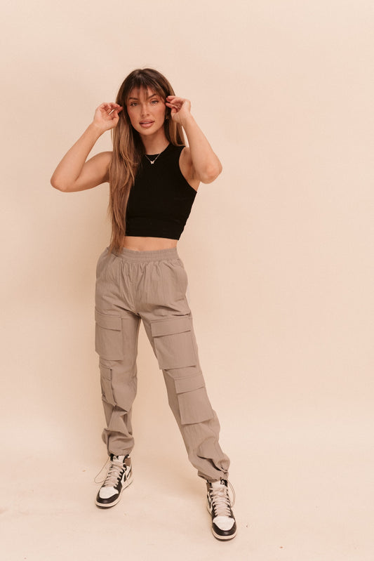 Bungee Hem Cargo Pants