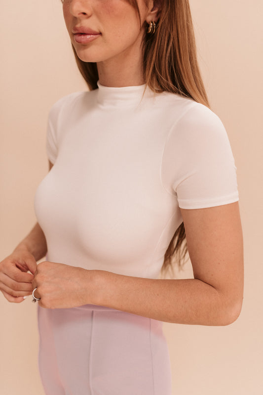 Melange High Neck Bodysuit