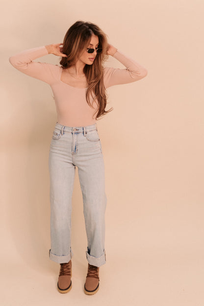 Sweetheart Ribbed Bodysuit
