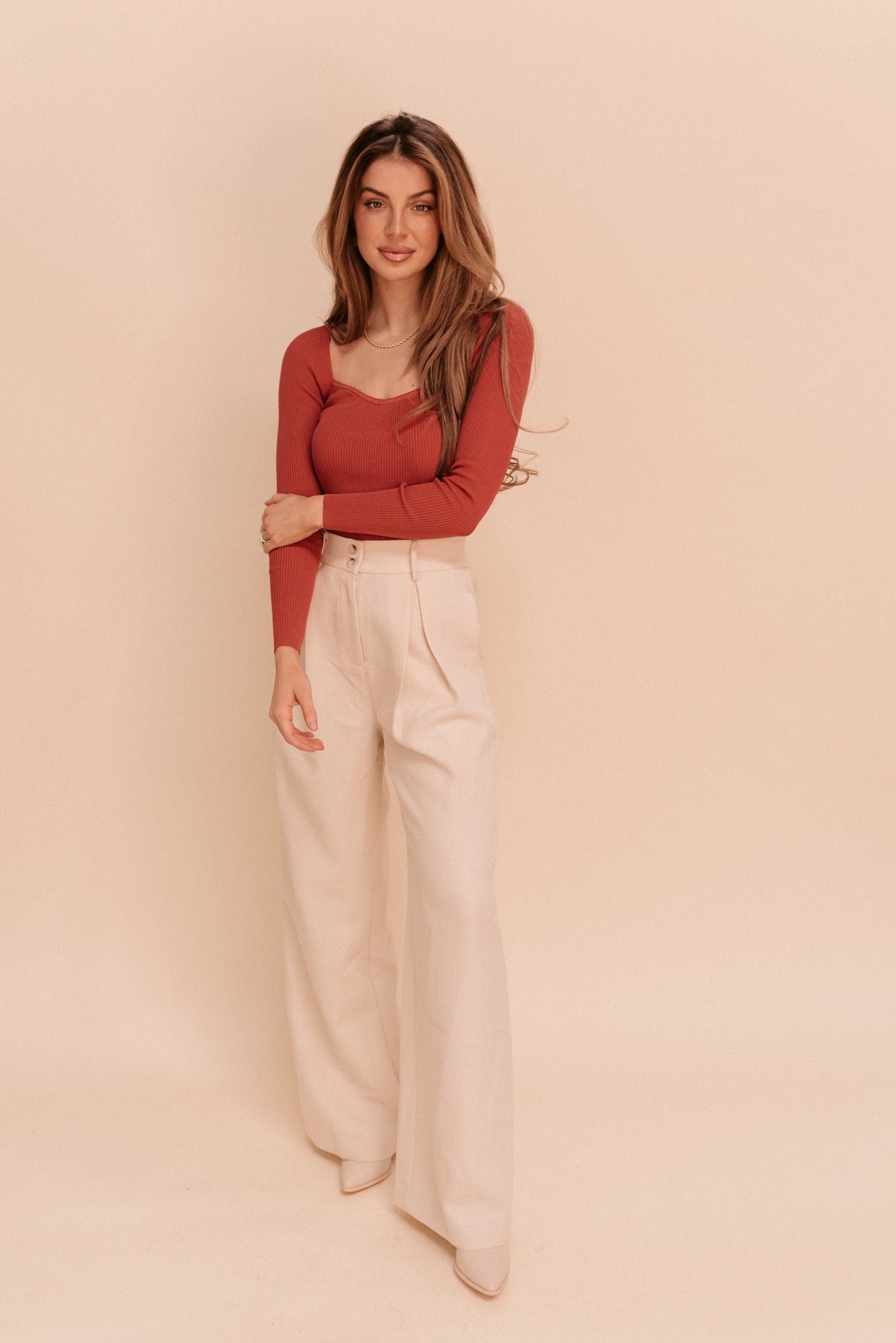 Sweetheart Ribbed Bodysuit