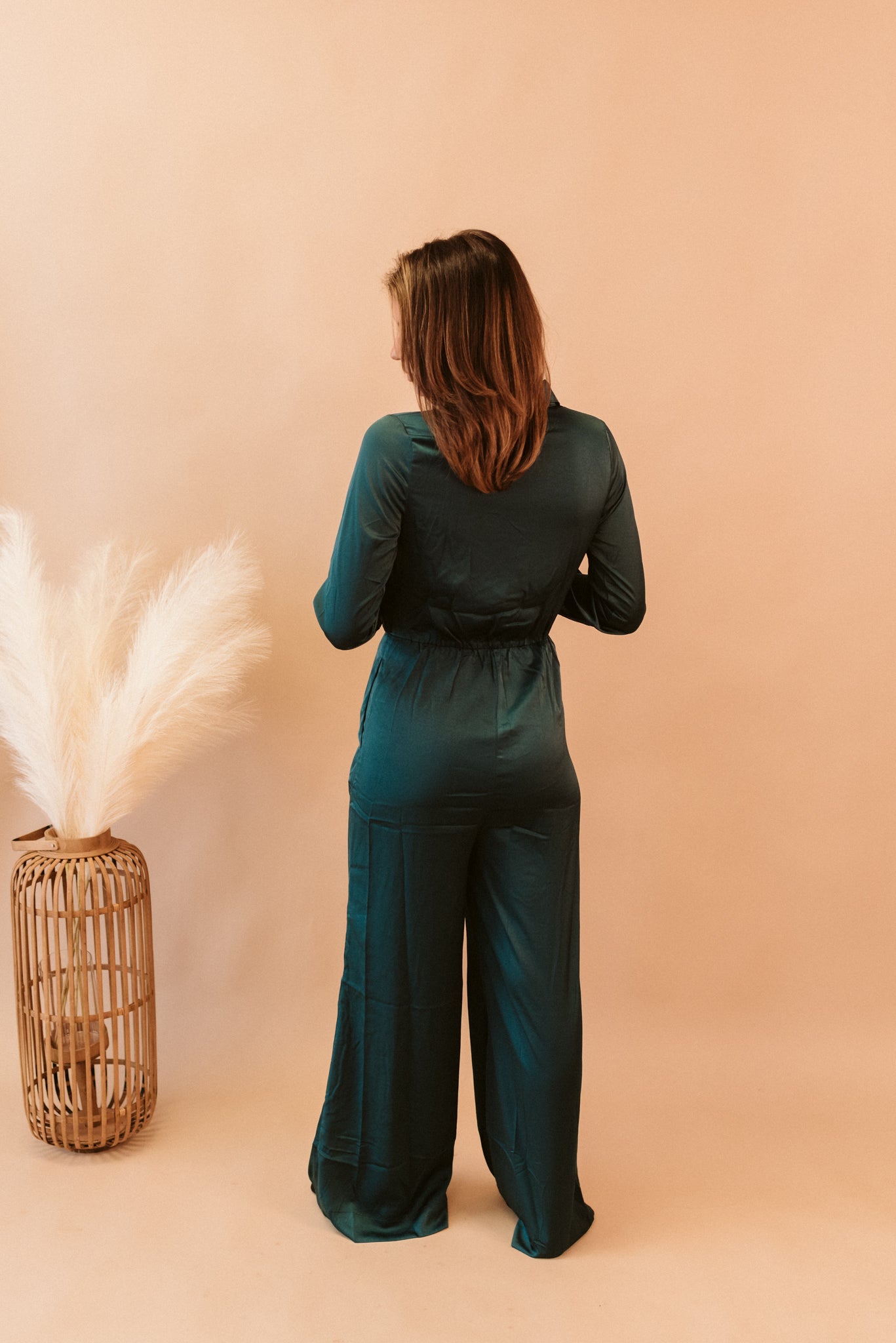 Satin Tie Jumpsuit - Multiple colors