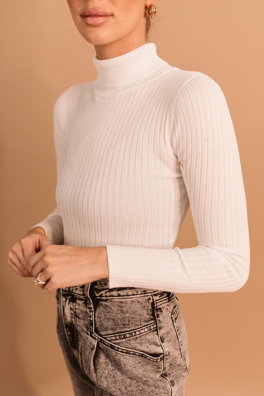 Ribbed Turtleneck Bodysuit (Multiple Colors)  (Multiple Colors)