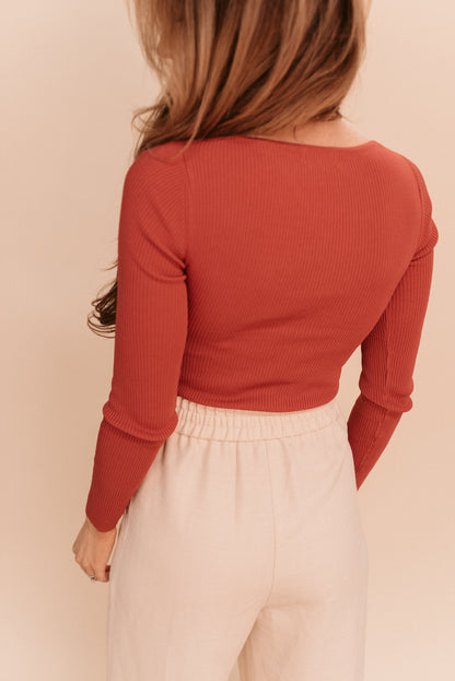 Sweetheart Ribbed Bodysuit