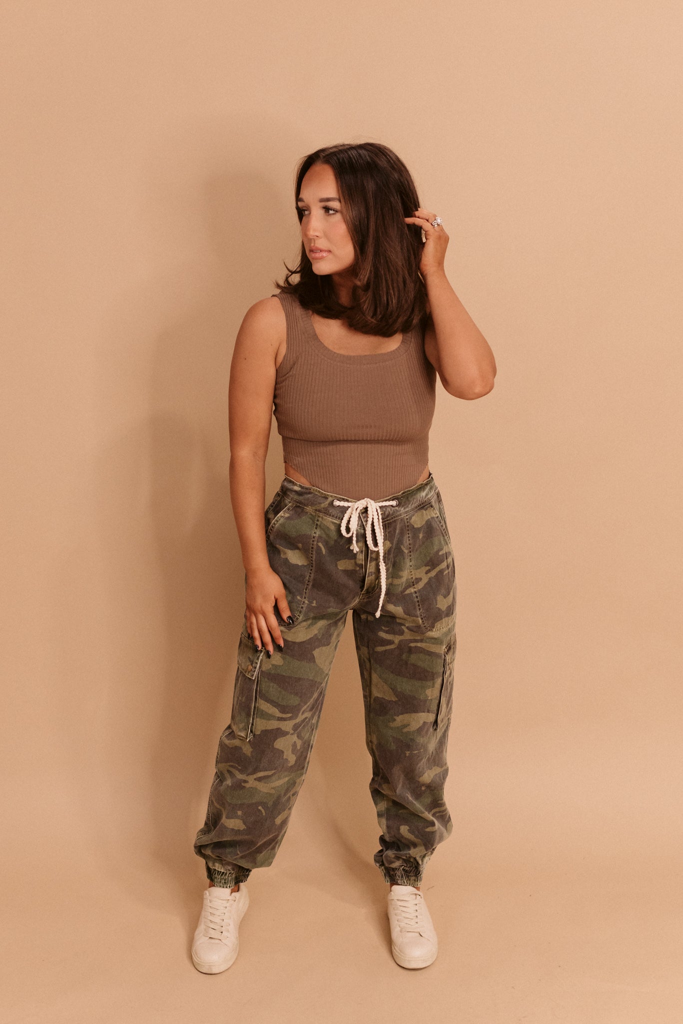 Ribbed Square Neck Tank (Multiple Colors)